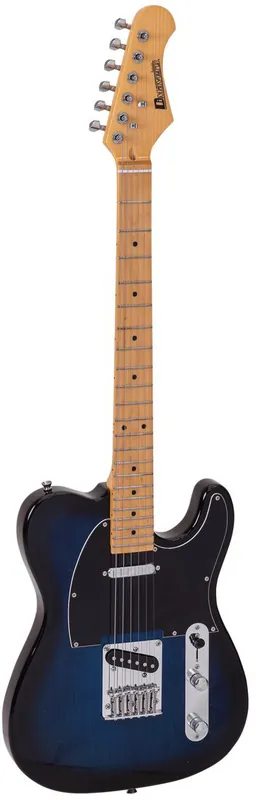 Abverkauf DIMAVERY TL-401 E-Guitar, blueburst