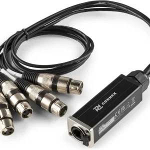 Billig PD-Connex CX192 RJ45 auf 4xXLR3F Kabelverteiler 0,7m
