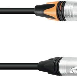 Echt PSSO Adapterkabel DMX XLR 5pol/3pol 0,3m sw