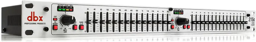 dbx 215s - Grafischer zweikanaliger 15-Band Equalizer Versand Am Gleichen Tag