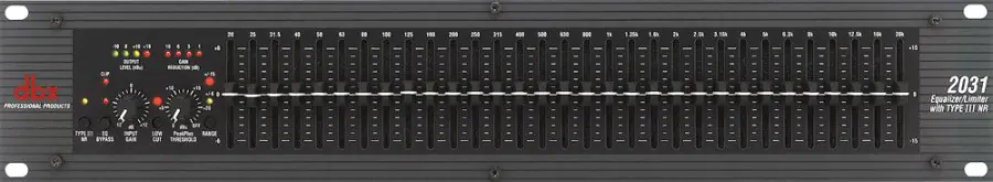 dbx 2215 - Grafischer zweikanaliger 15-Band Equalizer Beliebt