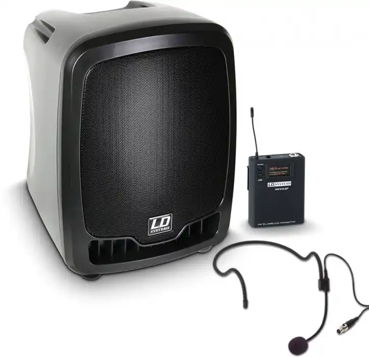 Versand Am Gleichen Tag LD Systems Roadboy 65 HS B5 Mobiler PA Lautsprecher mit Headset