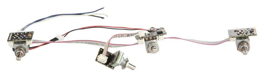 Warwick Parts - Active 2-Way Onboard Bass Electronics for Passive Pickups (Vol PP / Bal / T / B) - for Corvette $$ and Streamer $$ Kostenloser Rückversand