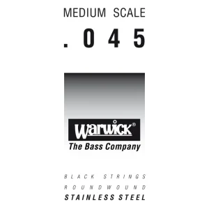 Warwick Black Label Bass Strings, Stainless Steel - Bass Single String, .045", Medium Scale Angebot