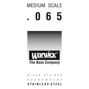 Heißes Angebot Warwick Black Label Bass Strings, Stainless Steel - Bass Single String, .065", Medium Scale