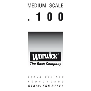 Warwick Black Label Bass Strings, Stainless Steel - Bass Single String, .100", Medium Scale Preisknaller