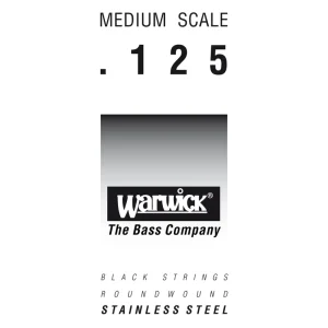Warwick Black Label Bass Strings, Stainless Steel - Bass Single String, .125", Medium Scale Online Kaufen