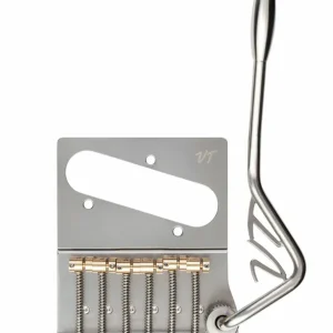 VegaTrem VT2ND Teletrem Classic “No Drill” (VT2NDCL-wL), VT-Logo - Stainless Steel Kostenloser Versand