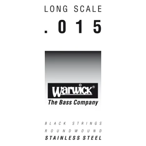 Schnäppchen Warwick Black Label Bass Strings, Stainless Steel - Bass Single String, .015", Long Scale
