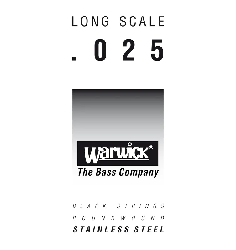 Angebot Warwick Black Label Bass Strings, Stainless Steel - Bass Single String, .025", Long Scale