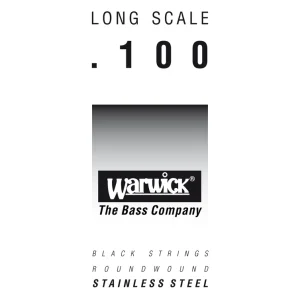 Bestseller Warwick Black Label Bass Strings, Stainless Steel - Bass Single String, .100", Long Scale