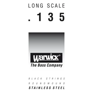 Abverkauf Warwick Black Label Bass Strings, Stainless Steel - Bass Single String, .135", Long Scale
