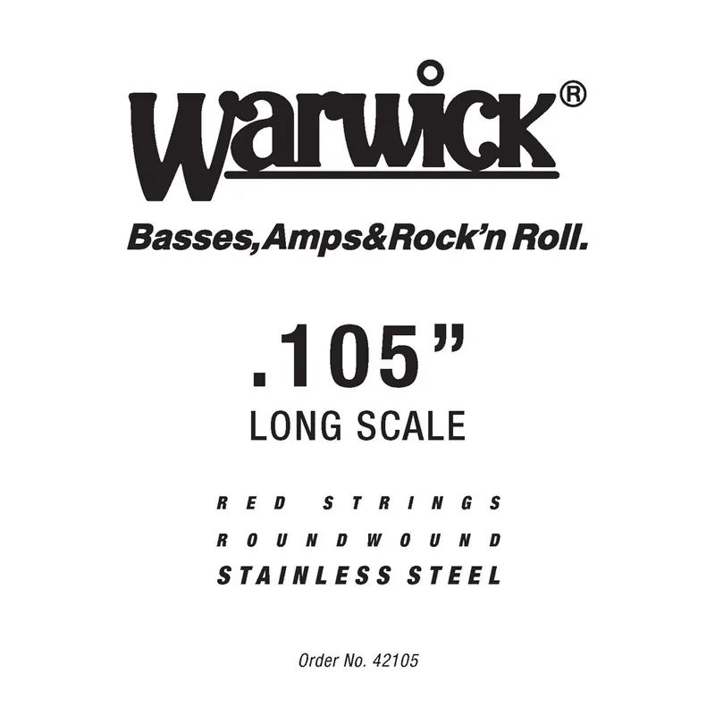 Angebot Warwick Red Strings Bass Strings, Stainless Steel - Bass Single String, .105", Long Scale