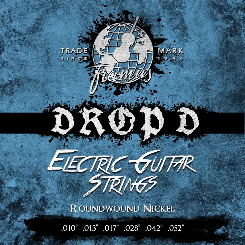 Begrenztes Angebot Framus Blue Label Electric Guitar String Set, Nickel-Plated Steel - Drop D and Db, .010"-.052"