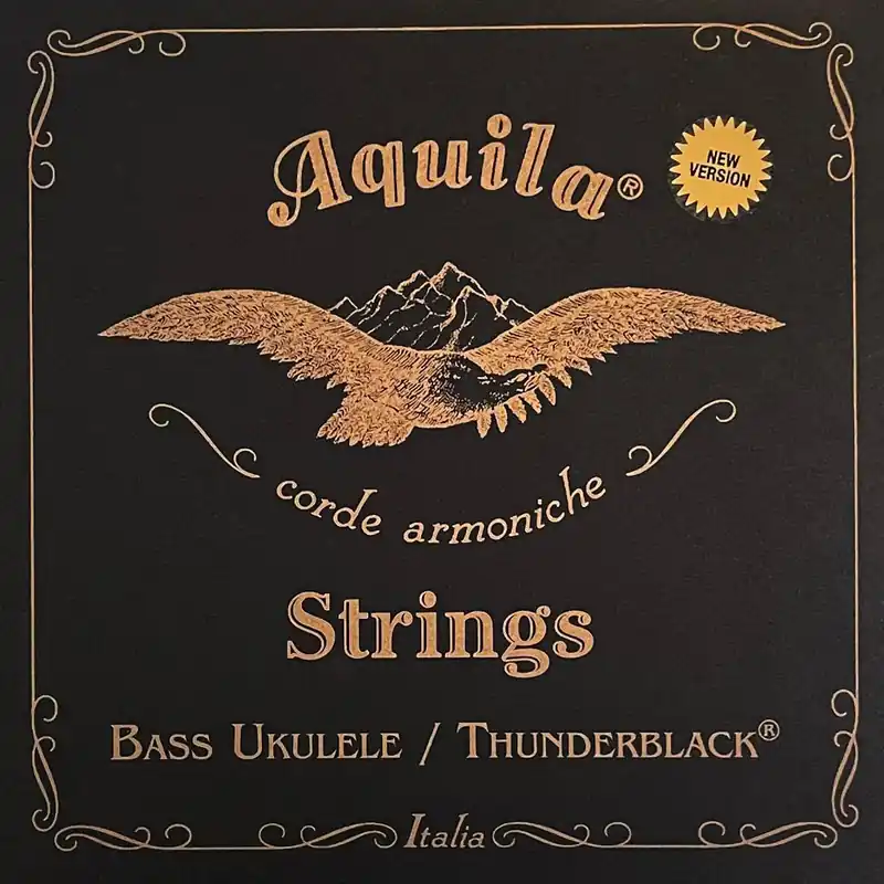 Aquila 140U - Thunderblack Series, Bass Ukulele / U-Bass String Set - 4-String, 18" - 21" Scale Billig
