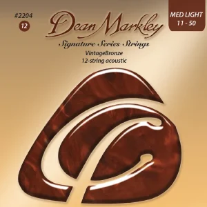 Dean Markley VintageBronze Signature - 2204 - Acoustic Guitar String Set, 12-String, Medium Light, .011-.050 Mega-Angebot