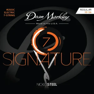 Dean Markley Signature - 2503 C - Electric Guitar String Set, 7-String, Regular, .010-.056 Zertifiziert
