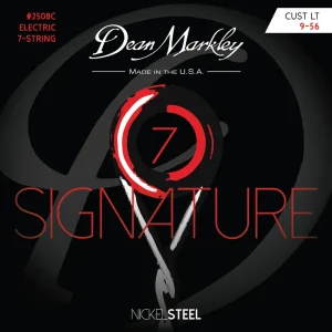 Heißes Angebot Dean Markley Signature - 2508 C - Electric Guitar String Set, 7-String, Custom Light, .009-.056
