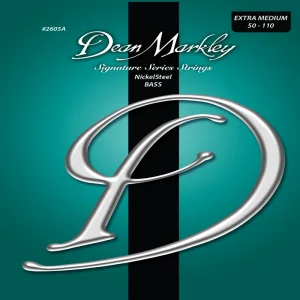Echt Dean Markley Signature - 2605 A - Electric Bass String Set, 4-String, Extra Medium, .050-.110
