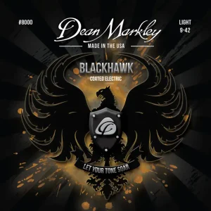 Markenware Dean Markley Blackhawk - 8000 - Coated Electric Guitar String Set, Light, .009-.042