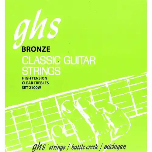 Saisonangebot GHS Silver Alloy - Classical Guitar String Set, Tie-On, Phosphor Bronze Basses, High Tension