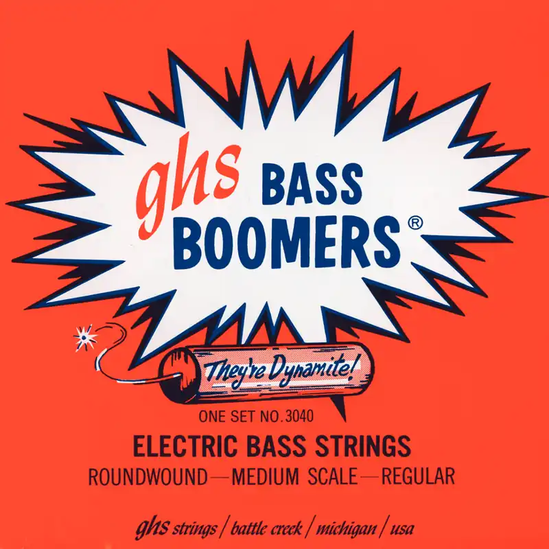 GHS Bass Boomers - Bass String Set, 4-String, Regular, .045-.105, Medium Scale Online Kaufen