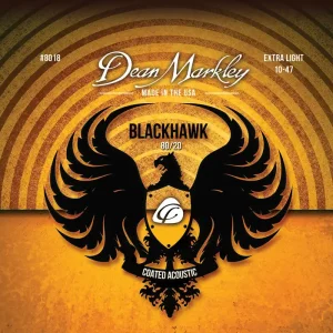 Dean Markley Blackhawk - 8018 - Coated Acoustic Guitar String Set, 80/20, Extra Light, .010-.047 Garantierte Lieferung