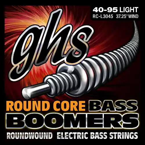 Sonderangebot GHS Round Core Bass Boomers - RC-L3045 - Bass String Set, 4-String, Heavy, .040-.095