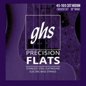 Super-Preis GHS Precision Flatwound - CM3050 - Bass String Set, 4-String, Custom Medium, .045-.105