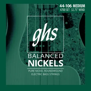 Preisreduziert GHS Balanced Nickels - 4700 - Bass String Set, 4-String, Medium, .044-.106, Short Scale