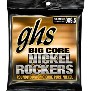 Preiswert GHS Big Core Nickel Rockers - BCXL - Electric Guitar String Set, Extra Light, .0095-.043
