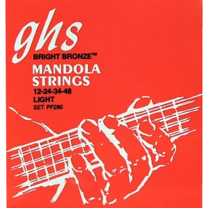 Direktkauf GHS Professional - PF280 - Mandola String Set, Loop End, Bright Bronze, Light, .012-.048