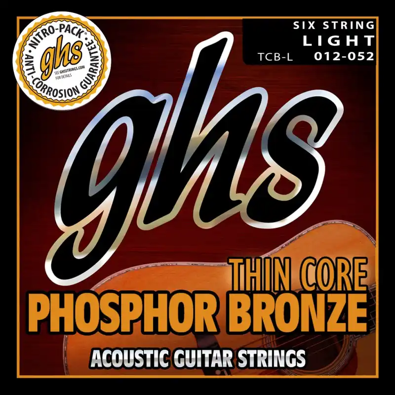 Aktuell GHS Thin Core Phosphor Bronze - TCB-L - Acoustic Guitar String Set, Light, .012"-.052"