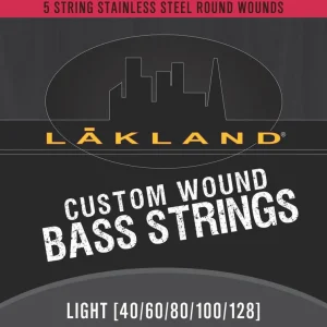 Lakland Custom Wound Stainless Steel - Electric Bass String Set, 5-String, Light, .040-.128 Wochenendangebot
