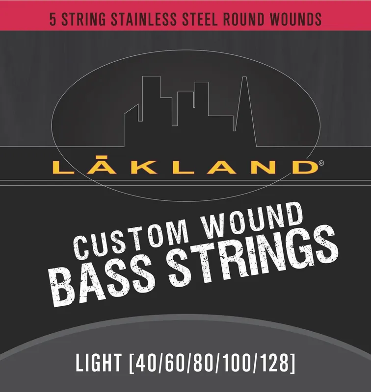 Lakland Custom Wound Stainless Steel - Electric Bass String Set, 5-String, Light, .040-.128 Wochenendangebot