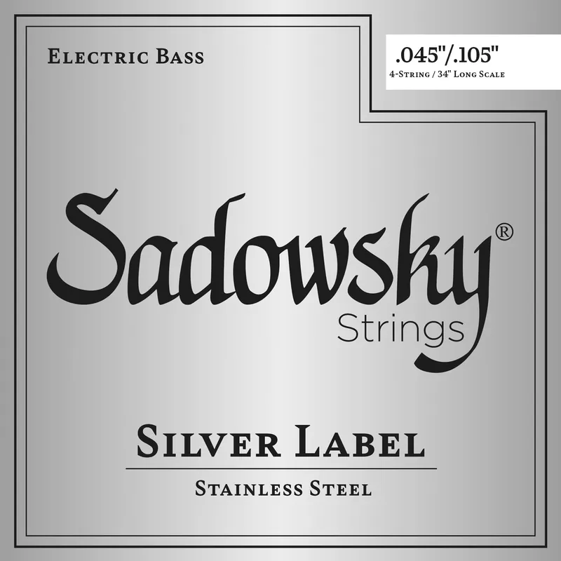 Top-Preis Sadowsky Silver Label Bass String Set, Stainless Steel, Long Scale (34") - 4-String, .045-.105