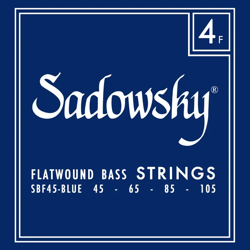 Garantierte Lieferung Sadowsky Blue Label Bass String Set, Stainless Steel, Flatwound, Long Scale (34") - 4-String, 045-105
