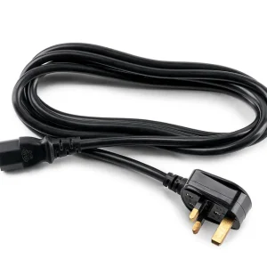 RockGear Spare Part - 3-pole Power Cord, 2,5 m - UK Plug Sichere Zahlung