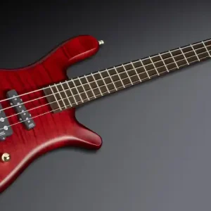 Expressversand Warwick Masterbuilt Streamer Jazzman, 4-String - Burgundy Red Transparent Satin