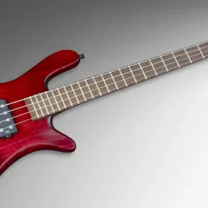 Warwick Masterbuilt Streamer $$, 4-String - Burgundy Red Transparent Satin Kostenloser Rückversand