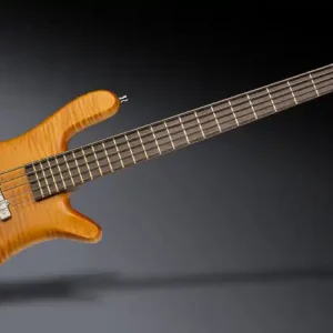 Gratis Versand Warwick Masterbuilt Streamer Jazzman, 5-String - Honey Violin Transparent Satin