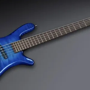 Geprüft Warwick Masterbuilt Streamer Jazzman, 5-String - Lagoon Blueburst Transparent High Polish