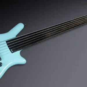 Warwick Masterbuilt Thumb NT, 6-String, Fretless - Solid Daphne Blue High Polish Direkt Vom Hersteller