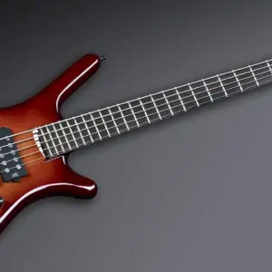 Garantierte Lieferung Warwick Masterbuilt Corvette $$ NT Ash, 5-String - Honey Sunburst Transparent High Polish