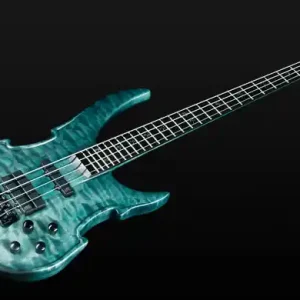 Günstig Warwick Masterbuilt Vampyre, 4-String - Turquoise Blue Transparent Satin, Black Hardware
