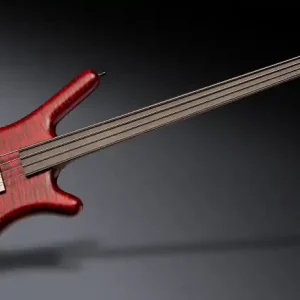 Direktkauf Warwick Masterbuilt Corvette $$, Fretless, 4-String - Burgundy Red Transparent Satin