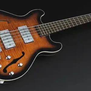 Gratis Versand Warwick Masterbuilt Star Bass II Flamed Maple, 5-String - Almond Sunburst Transparent High Polish