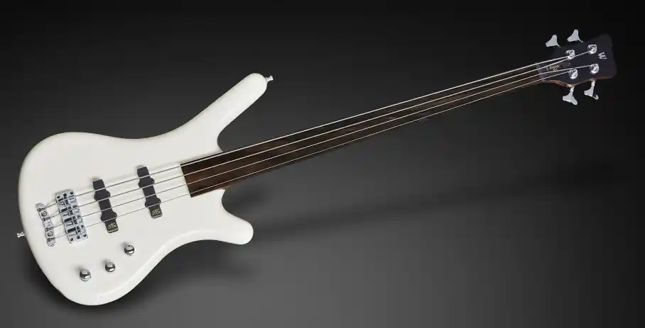 Garantierte Lieferung Warwick Teambuilt Pro Series Corvette Ash, 4-String, Fretless, Active Pickups and Electronics - Solid Creme White High Polish