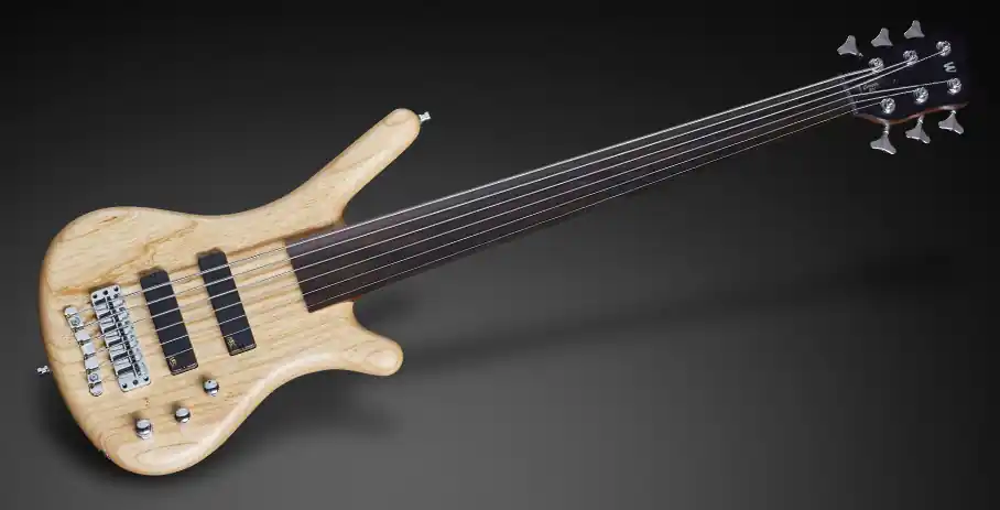 Warwick Teambuilt Pro Series Corvette Ash, 6-String, Fretless, Active Pickups and Electronics - Natural Transparent Satin Gratis Versand