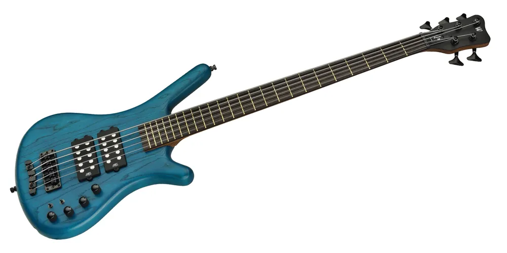 Warwick Teambuilt Pro Series Corvette $$, 5-String - Turquoise Blue Transparent Satin Aktuell